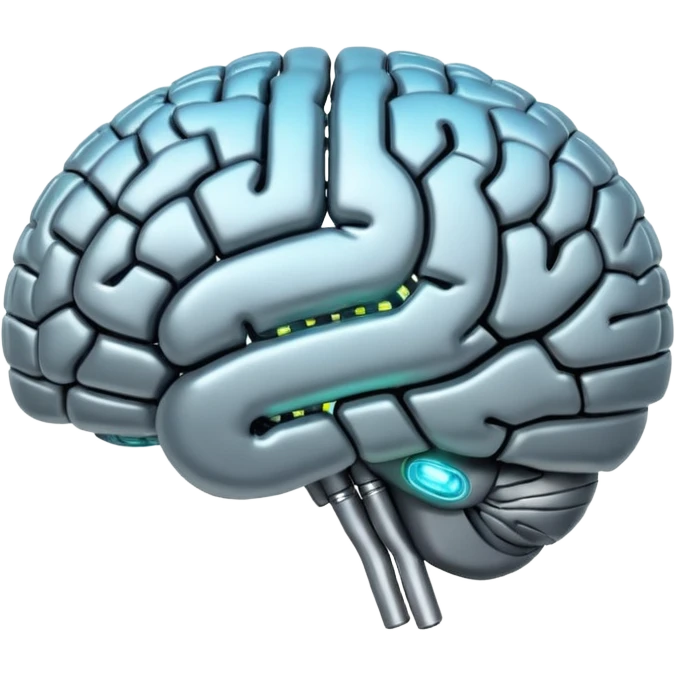 iphone style 
ai brain emoji