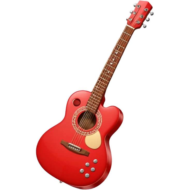 heart with a black guitar emoji