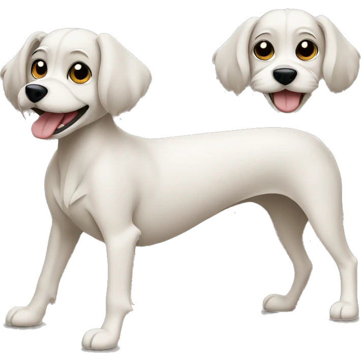  AI generated sticker of a small dog inspired by the style of “Lady and the Tramp.” White outline around it emoji