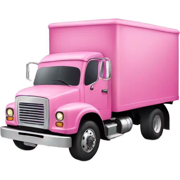 Pink truck emoji