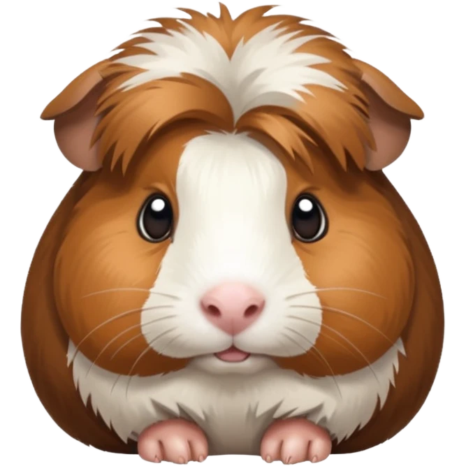 brown and white guinea pig emoji