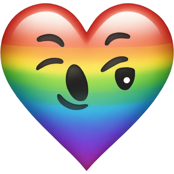 Rainbow heart emoji