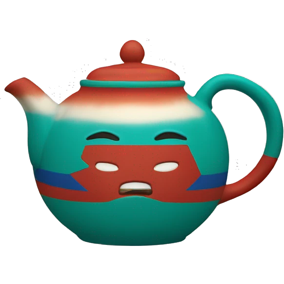 an indonesian abaco in the shape of a teapot emoji