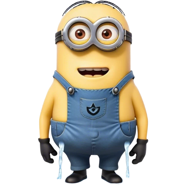 minion from despicable me peeing emoji