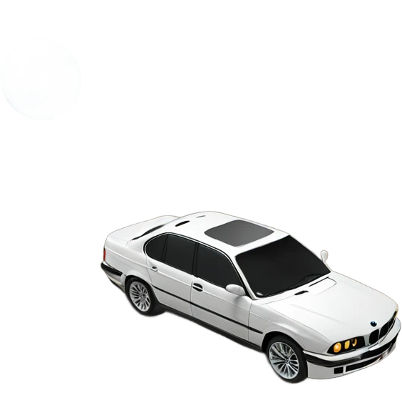  BMW on the moon emoji
