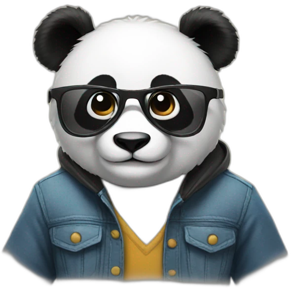 nerd-panda emoji