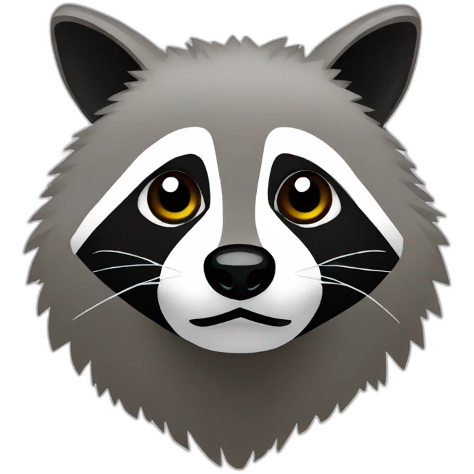 8 bit raccoon emoji