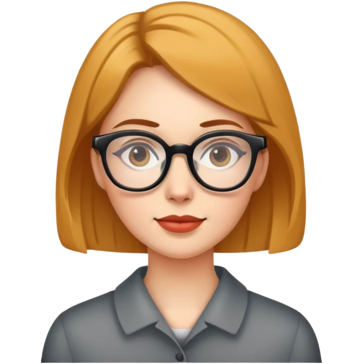 woman with glasses emoji