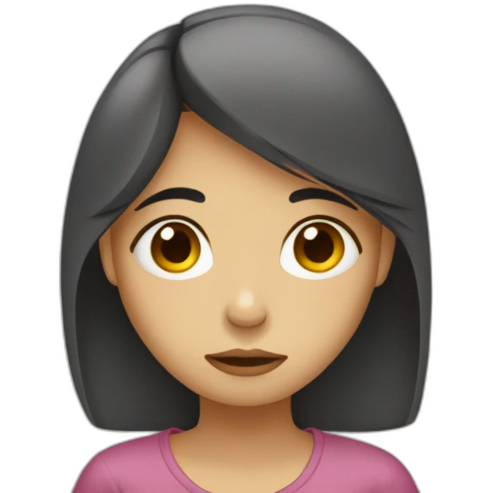 Fille Triste emoji