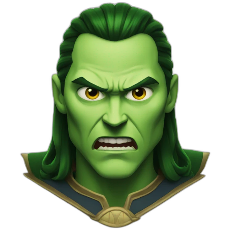 Angry classic Loki emoji