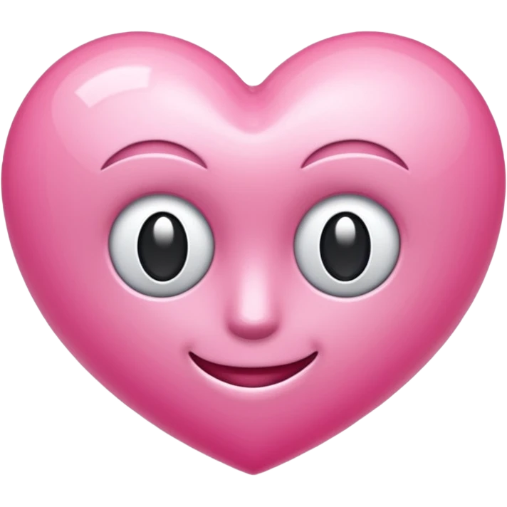 Coração rosa e branco emoji