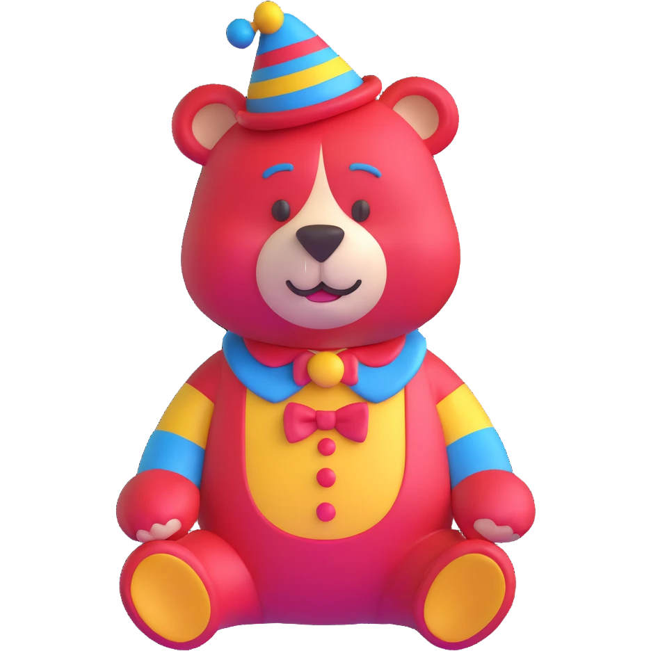 bear clown emoji
