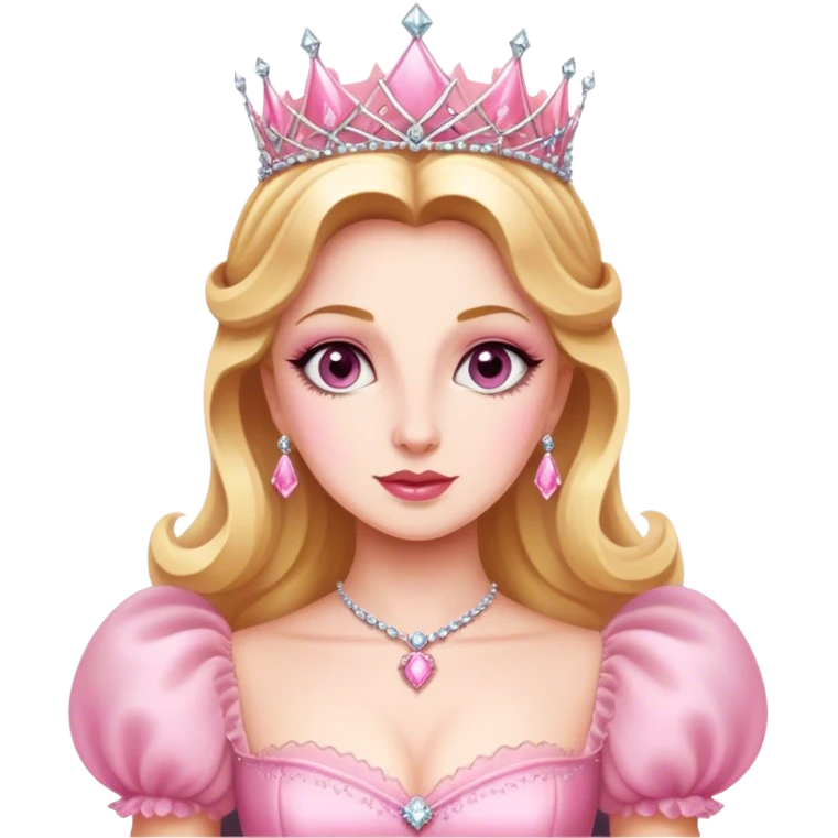 Glinda in pink gown emoji