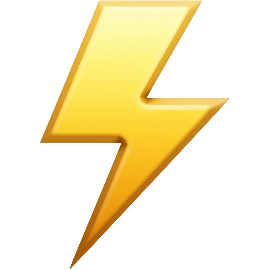 flash lightning emoji