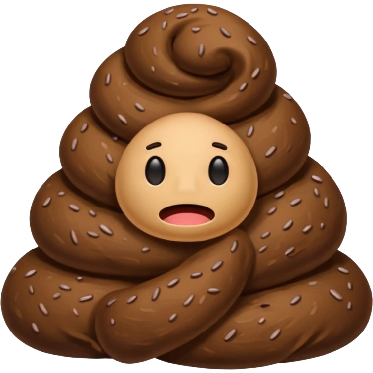 poop with no face emoji