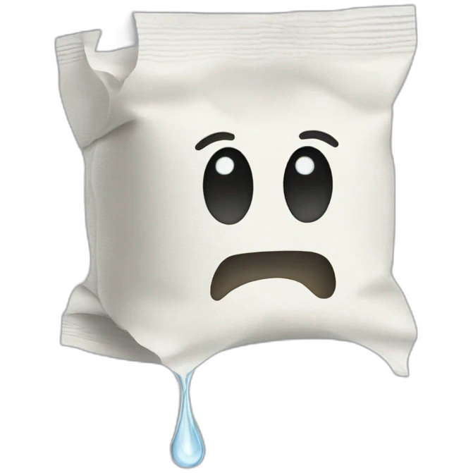 tissue for tears emoji