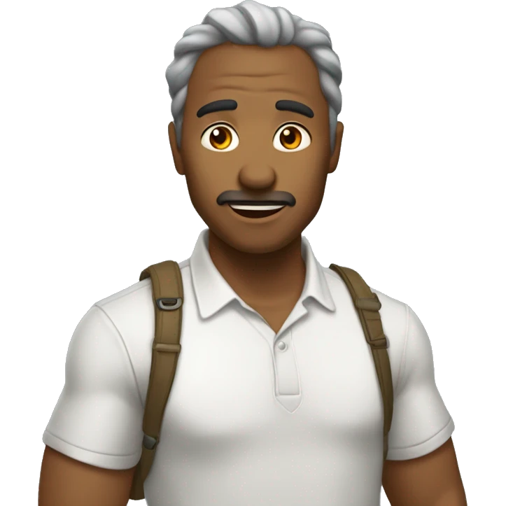 Каричнневы пудель  emoji