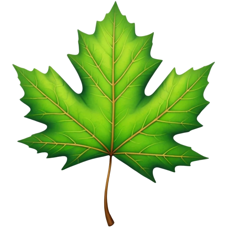 green maple leaf emoji