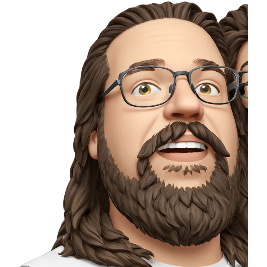 male with glasses and beard emoji