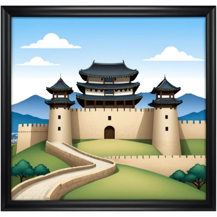 South Korea suwon Hwaseong Fortress Palace castle emoji