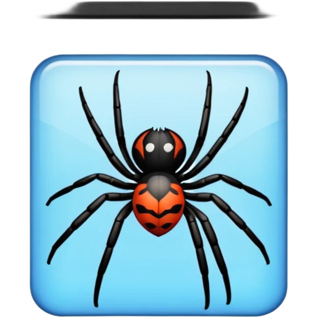 ventanas con telaraña emoji