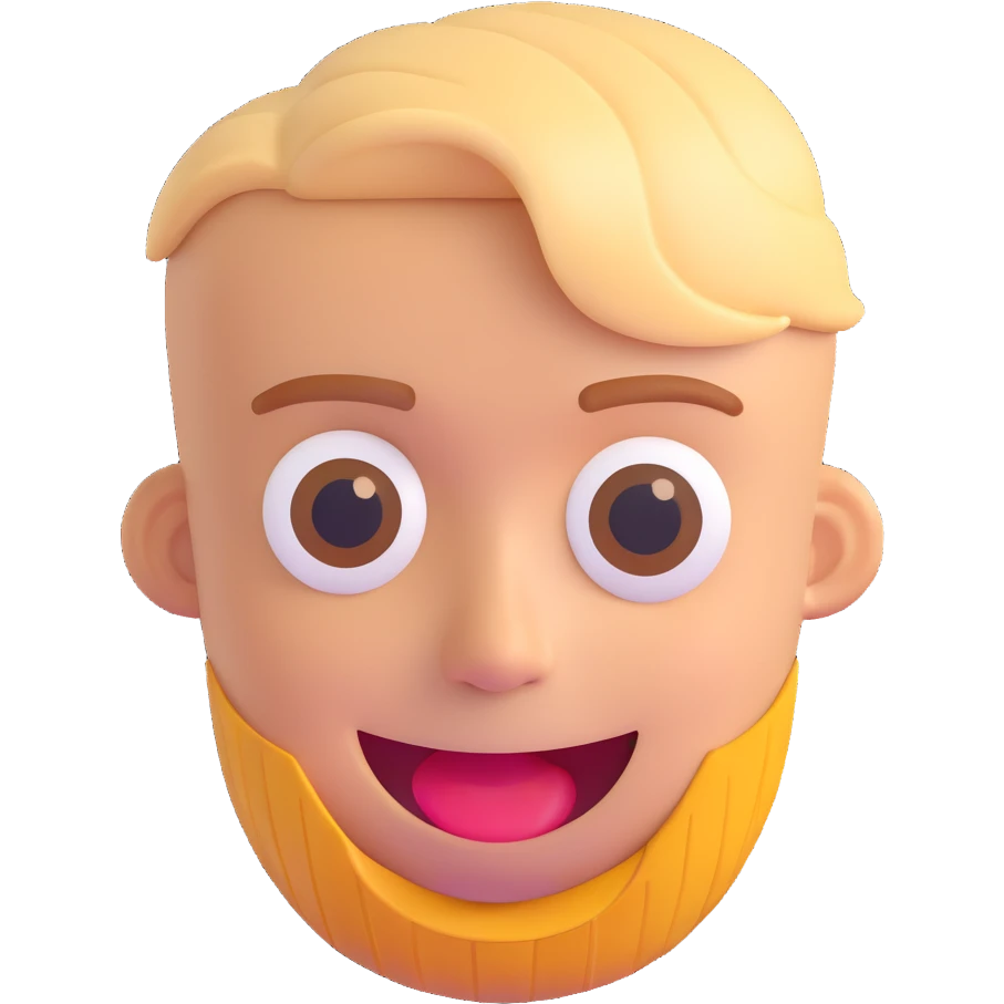 brother emoji, playful style, winking, modern haircut, bright and lively, isolated on white background emoji