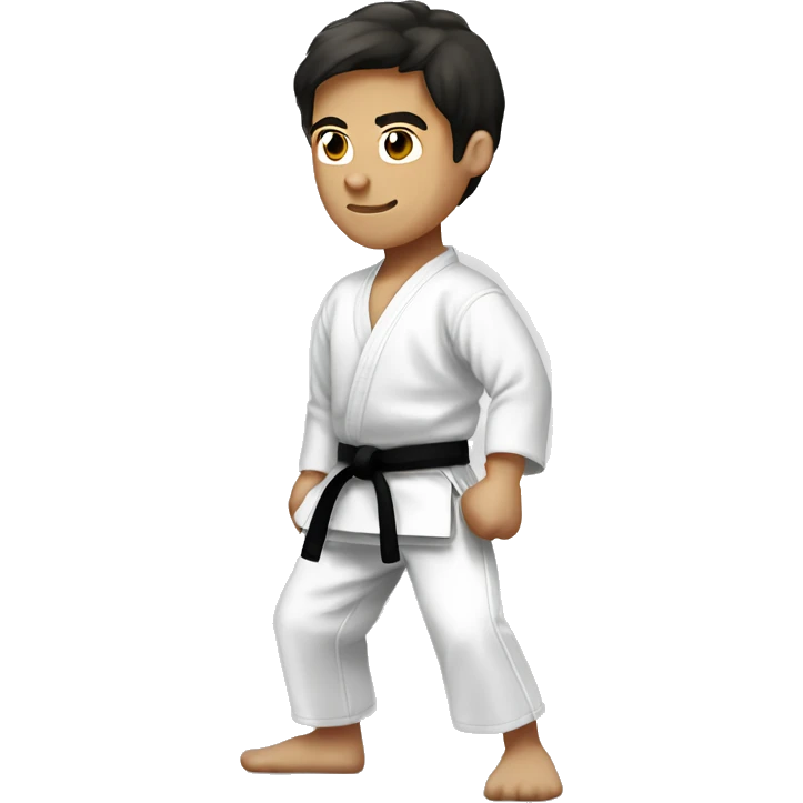 daniel larusso doing karate darker hair emoji
