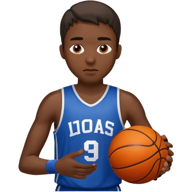 the portrait of basketball player emoji