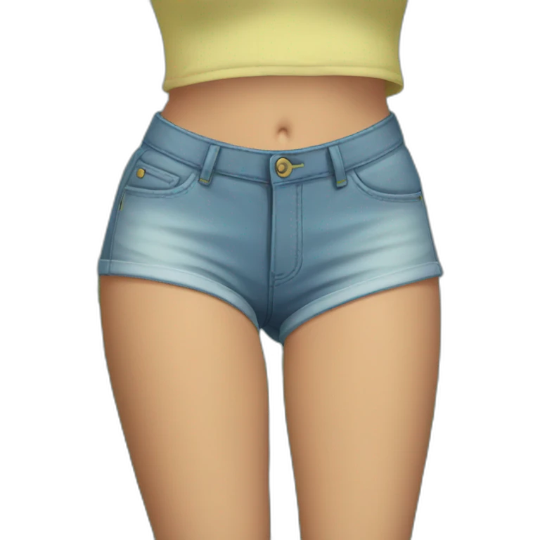 shorts and top together body emoji