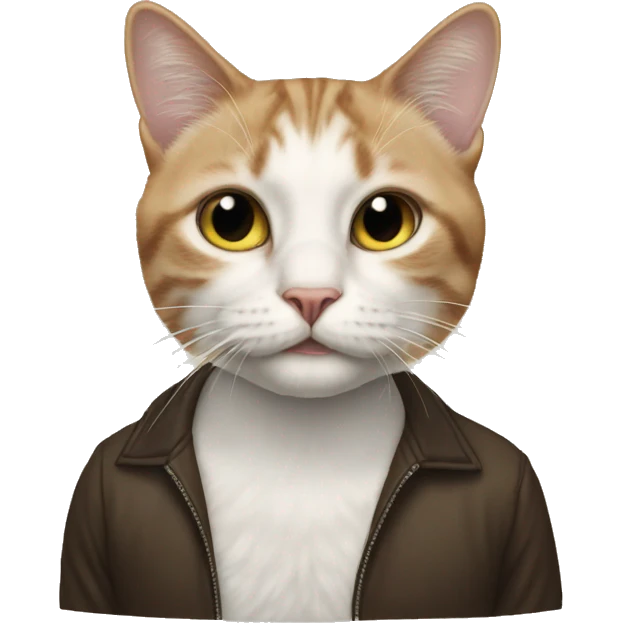Cat listening to the 1975 emoji