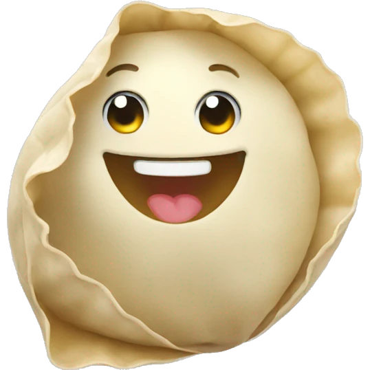 dumpling waving hi emoji