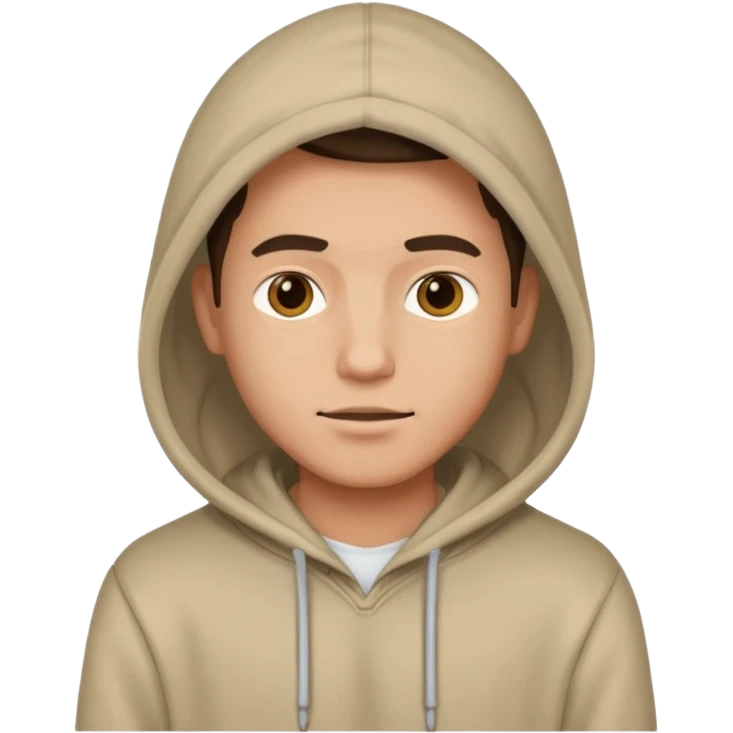 Guy in a hoodie emoji