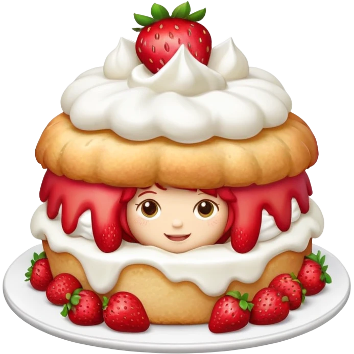 strawberry shortcake emoji