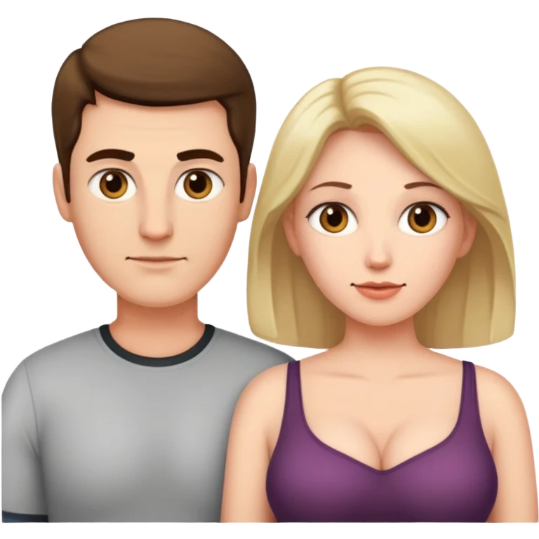 A 45-year-old woman with big breasts and an 18-year-old guy emoji