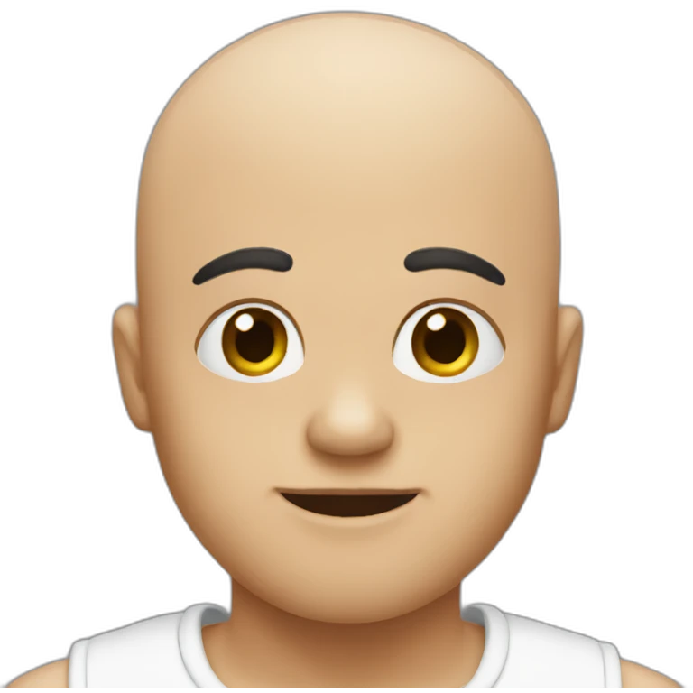 Bald Boo emoji