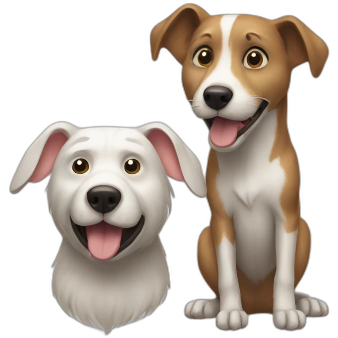 Chien et rat emoji