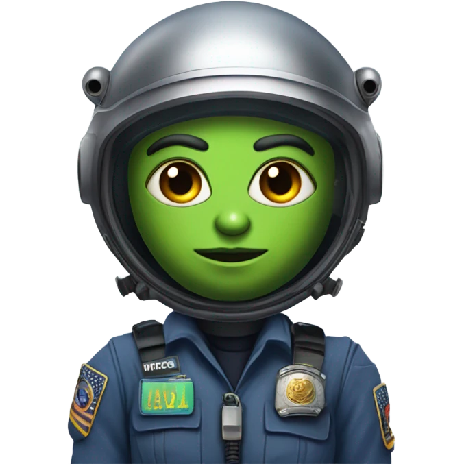 Martian Alien Police Special Force emoji