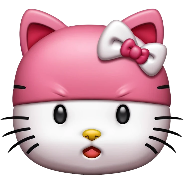 Angry hello kitty emoji