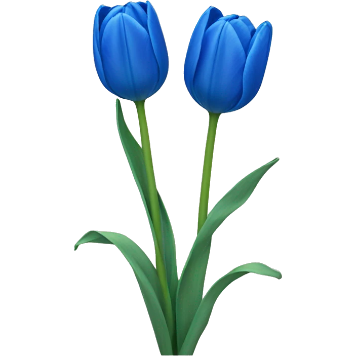 Blue tulips  emoji