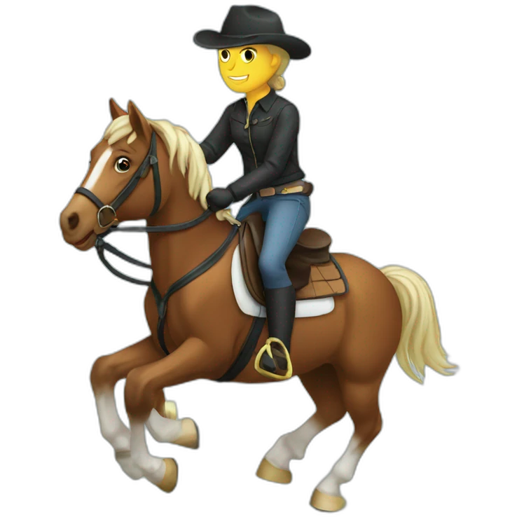 horse riding emoji