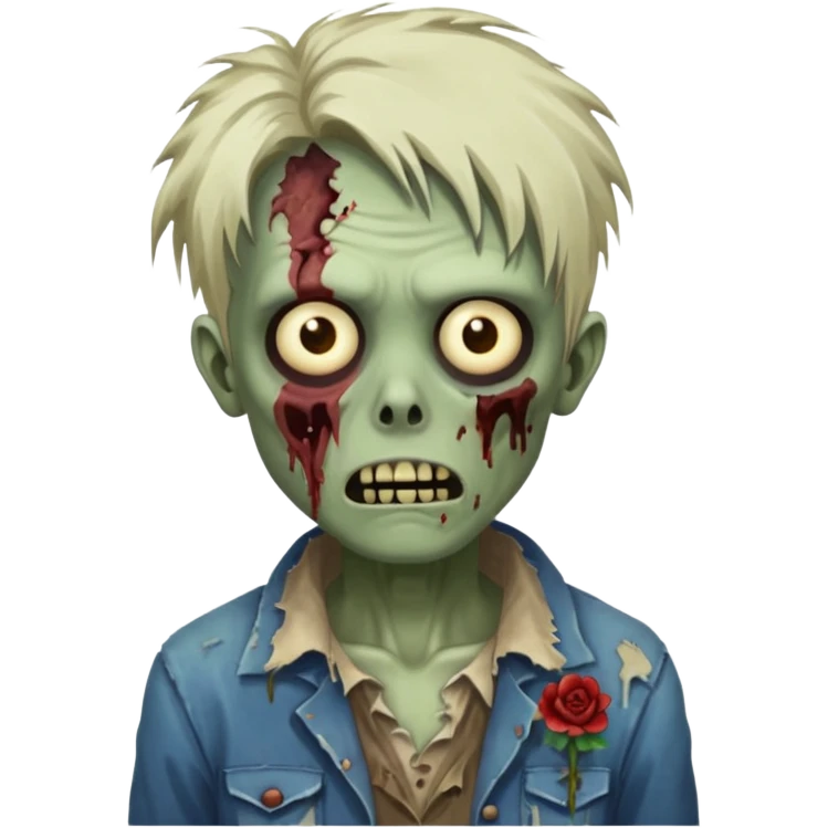 🧟‍♂️ with scene hair emoji