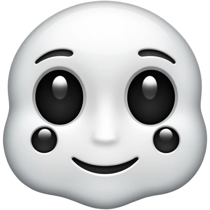Create this emoji : 🎭 but in White and black  emoji