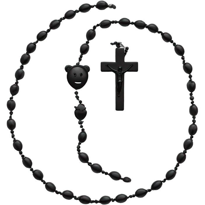 Black rosary  emoji