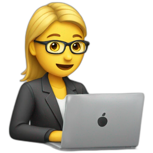 Working in laptop  emoji