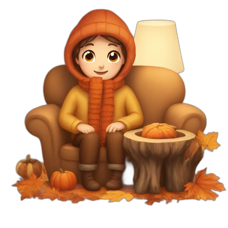 cozy autumn emoji