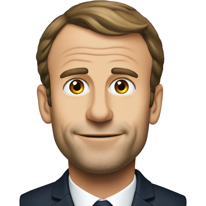 Macron Emmanuel Macron and bier emoji