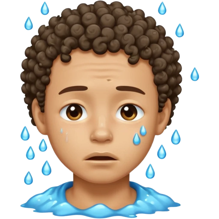 handsome lightskin boy with curls and a good jawline crying emoji