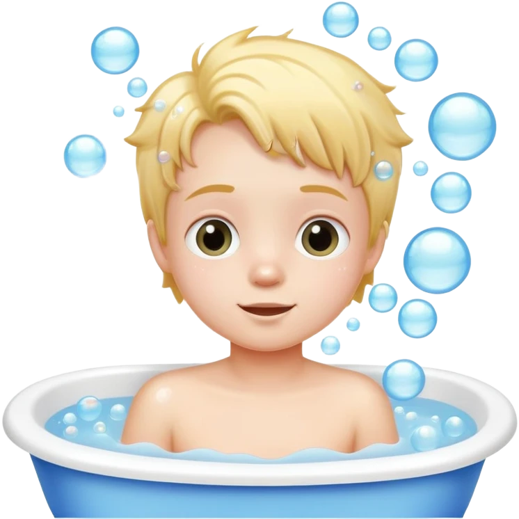 Giving kid a bath emoji