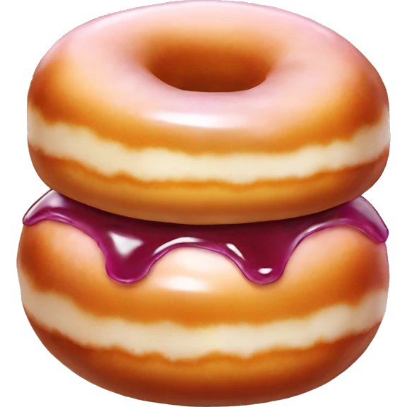 jelly filled donut  emoji