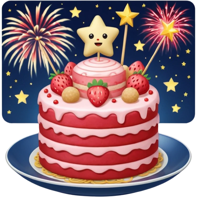 ⭐✨☄️🍓🍰🍜🍡 emoji